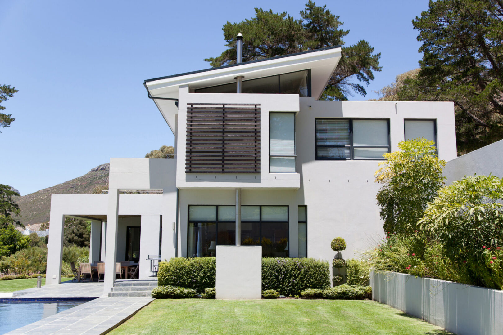 Modern house with garden